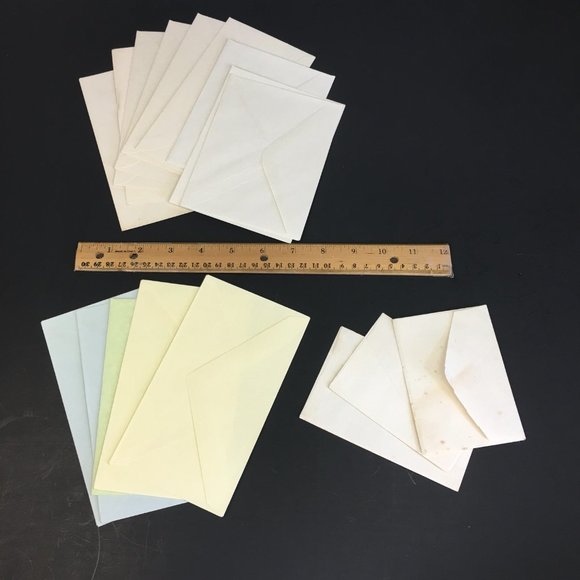 Random Lot 10 Vintage Paper Greeting Cards Unused w Extra Empty Envelopes READ - Picture 8 of 11